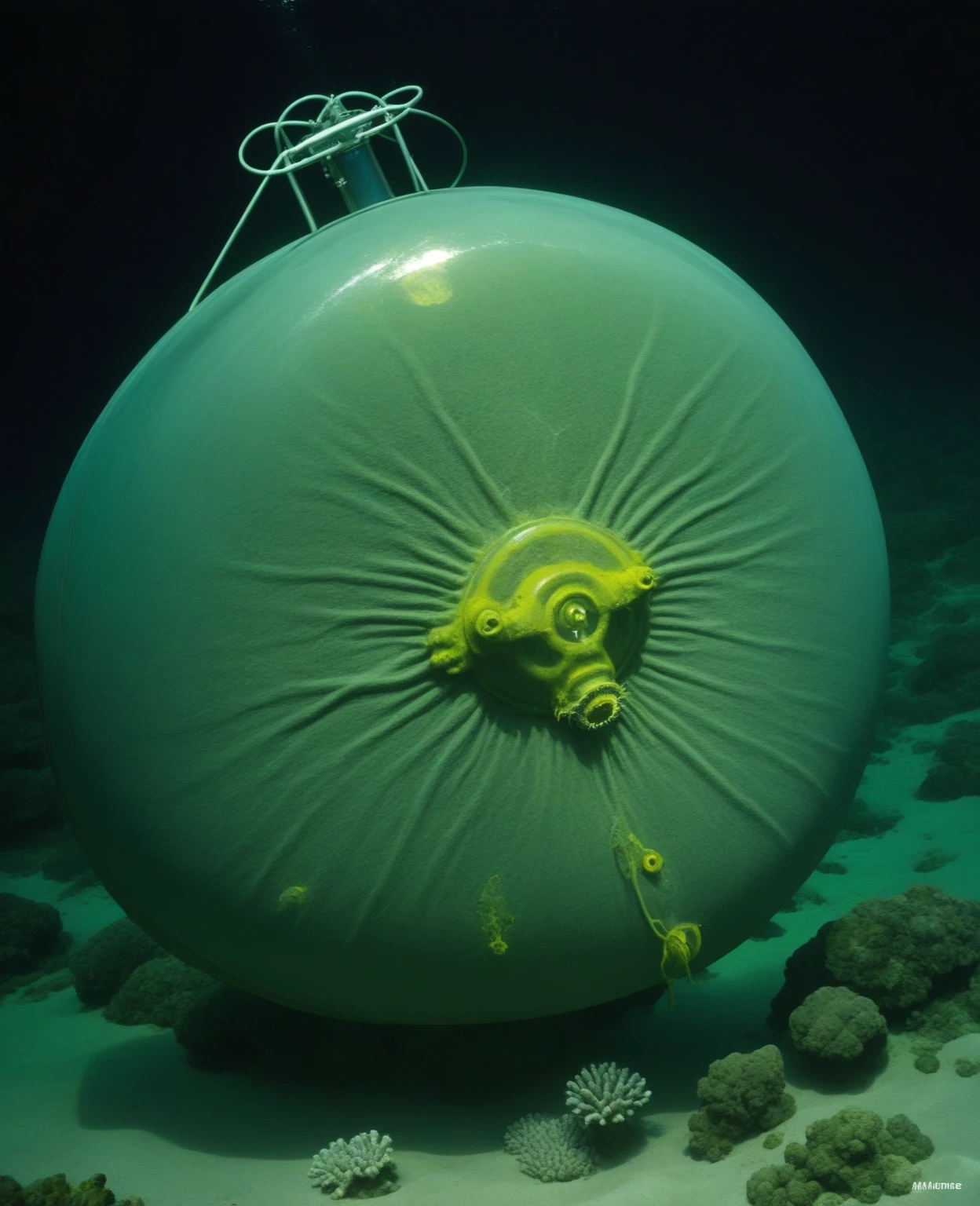 Mutated marine organisms contaminated by nuclear waste