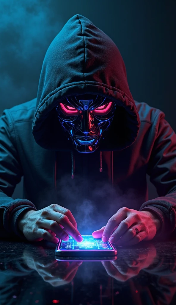evil hacker,using anonymous mask,dark art, obscure,4k --auto --s2