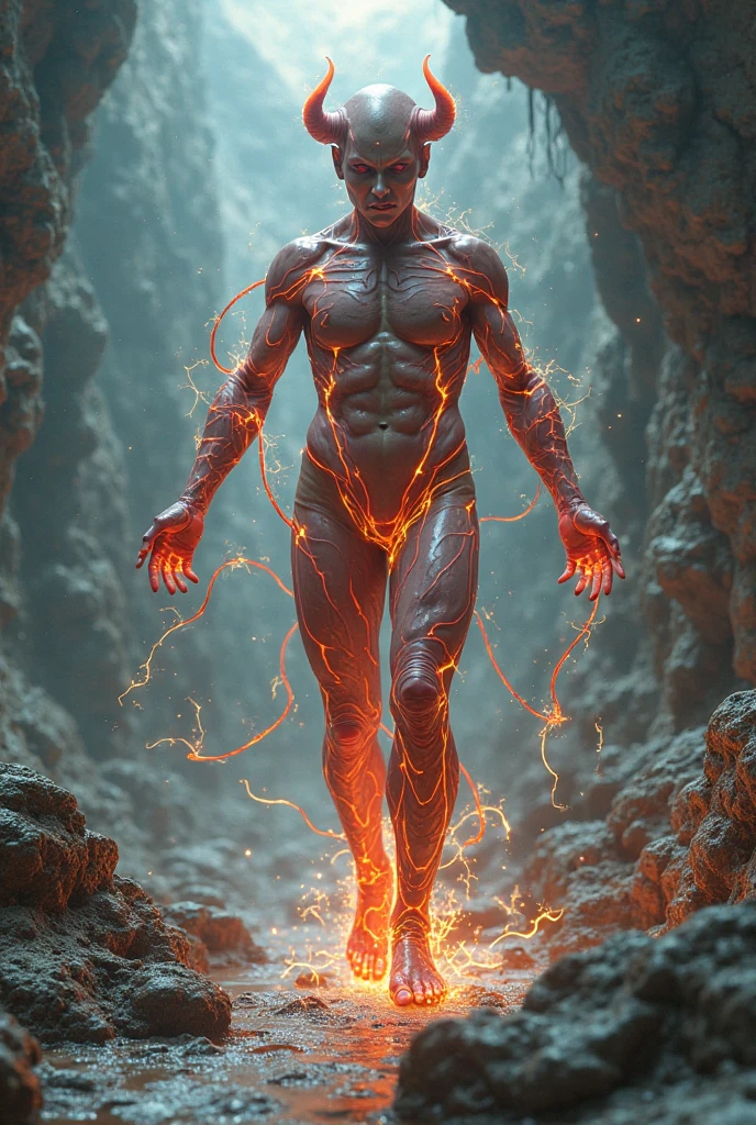 Electronic nature fire background