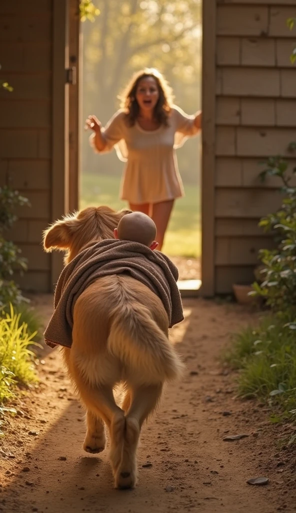 Pixar. Casal com um filhote de cachorro beagle marrom. A menina tem os cabelos pretos amarrados, Camiseta cinza e jeans claro. O menino de cabelos pretos com cabelos grisalhos, barba grande preta e grisalha , oculos, Dark blue jeans and gray t-shirt. They are both smiling: the boy is 40 years old and the girl is 30