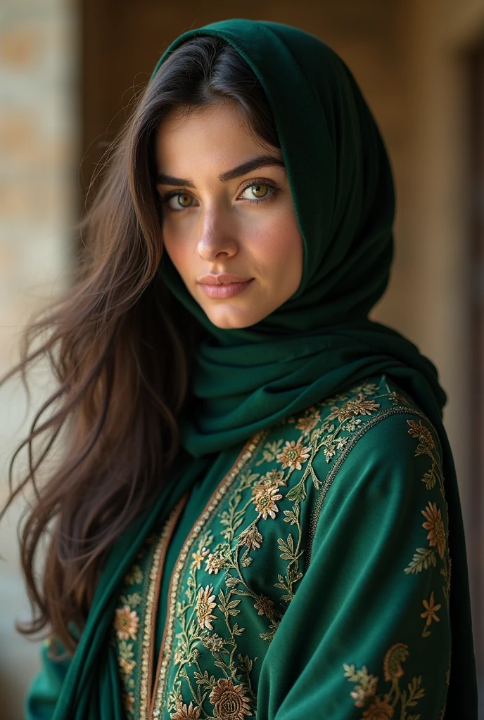 a beautiful hijabi doctor, beautiful detailed eyes, beautiful detailed lips, extremely detailed eyes and face, long eyelashes, beautiful pakistani woman, traditional pakistani outfit, hijab, navel visible, sexy attire, gold waist chain, showing navel, high quality, photorealistic, 8k, detailed, masterpiece, realistic, vivid colors, professional, studio lighting