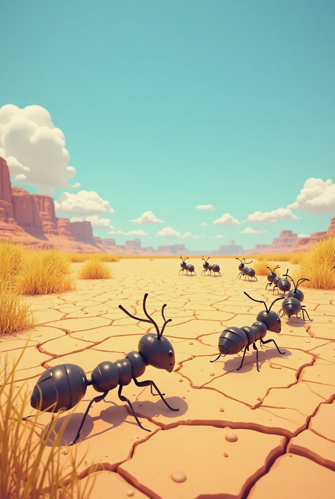 The ant are carrying away the mountain