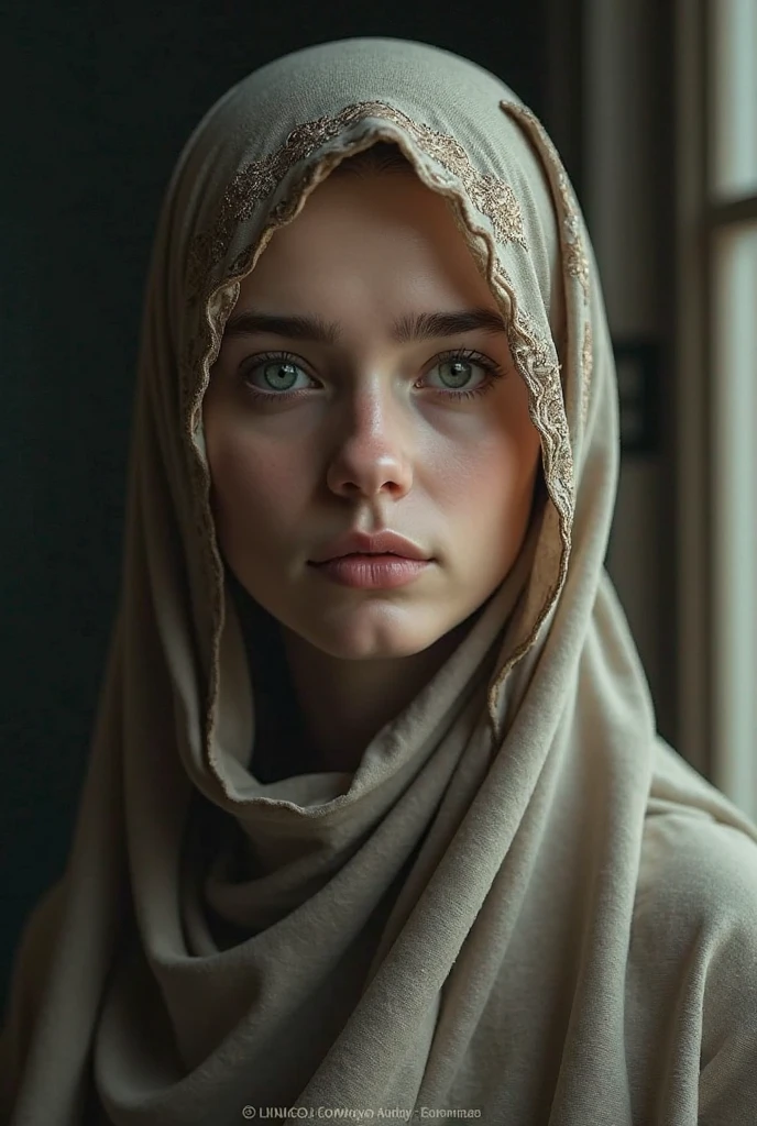 Beautiful hijabi girl with beautiful hiab