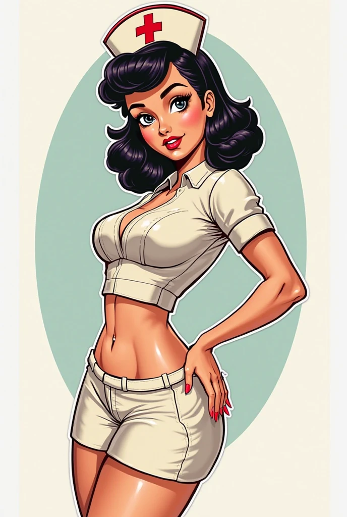 Get me a black and white sailor pin up tattoo