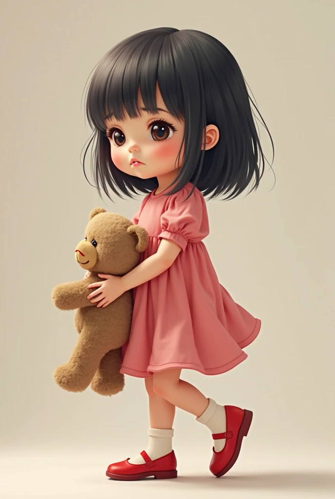 A cute was especially happy playing with the dog