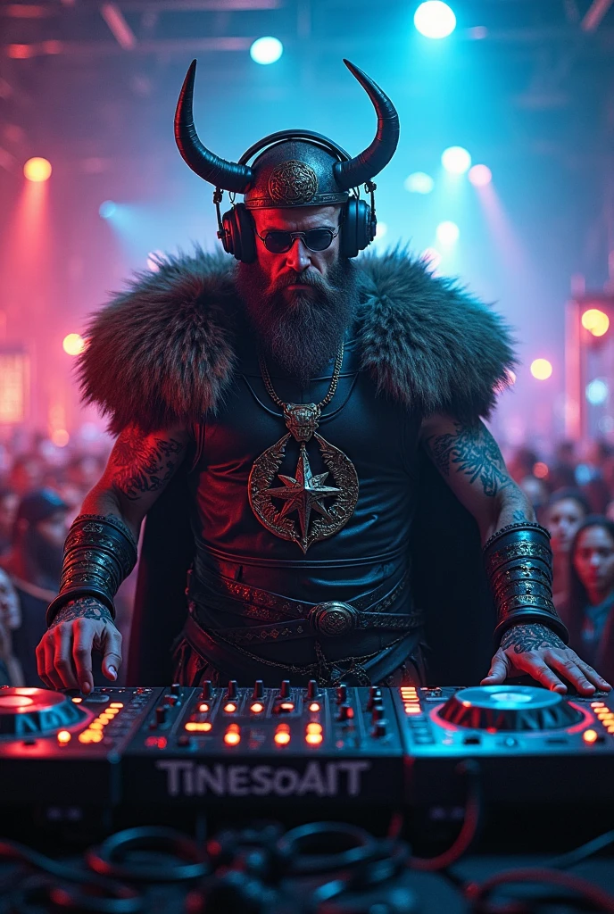 viking em festa dj boate 8k