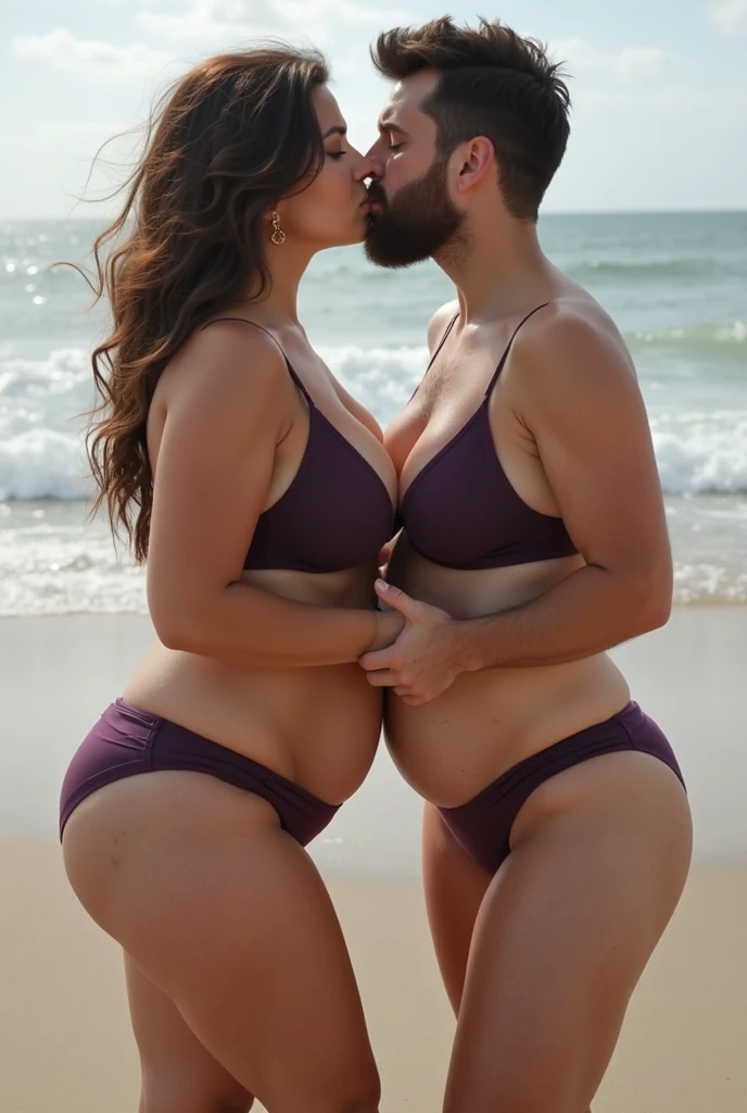 (best quality,4k,8k,highres,masterpiece:1.2),ultra-detailed,(realistic,photorealistic,photo-realistic:1.37),HDR,UHD,studio lighting,extreme detail description,professional,vivid colors,bokeh,portraits,beach,cuckold white chubby woman with husbamd,celebration,love,joyful,water reflection,sunset,gentle breeze,natural beauty,waves,serene atmosphere,wet sand,romantic,embrace,endless horizon,couple,passion,nudity,embracing each other,smiling,holding hands,in love,shimmering water,blissful moment,harmony,tranquility,sun-kissed,laughter,relaxation,summer,adults only,happiness,eternal love, shaved pussy bride, naked man with hard penis, cuckold, Queen of spades tattoo in her ankle