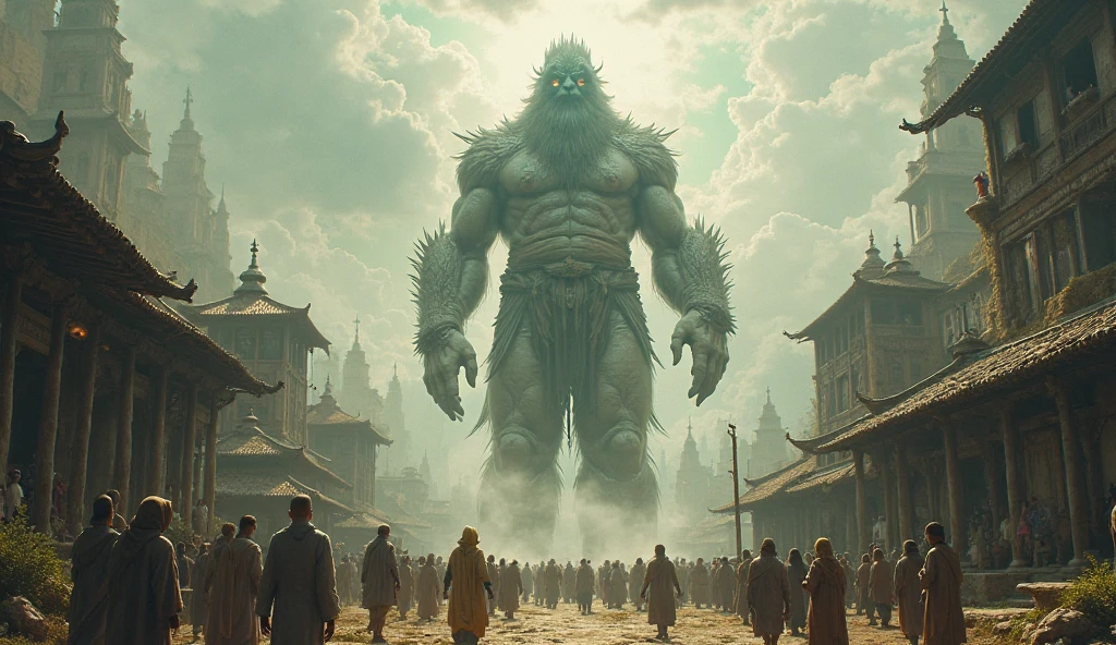 Trolls,scyscraper,Taoist robes,cultivating immortals,water ink,High hills,self-assured,Fairy wind road bone,Blood flows in the background