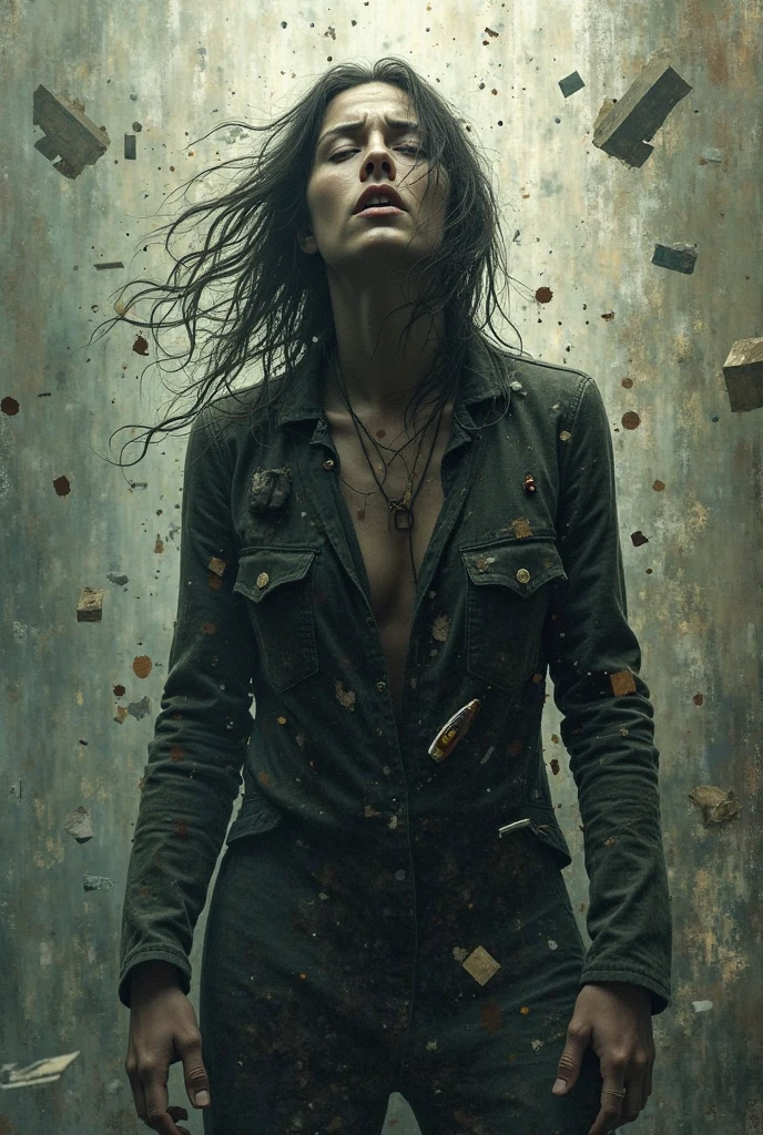 1girl, solo, (sitting, spread legs, pussy, completely nude), maki, short hair, scar, scar on face, burn scar, black hair, scar on arm, nude, large breasts, nipples,
masterpiece, best quality, detailed, sidelighting, lustrous skin,