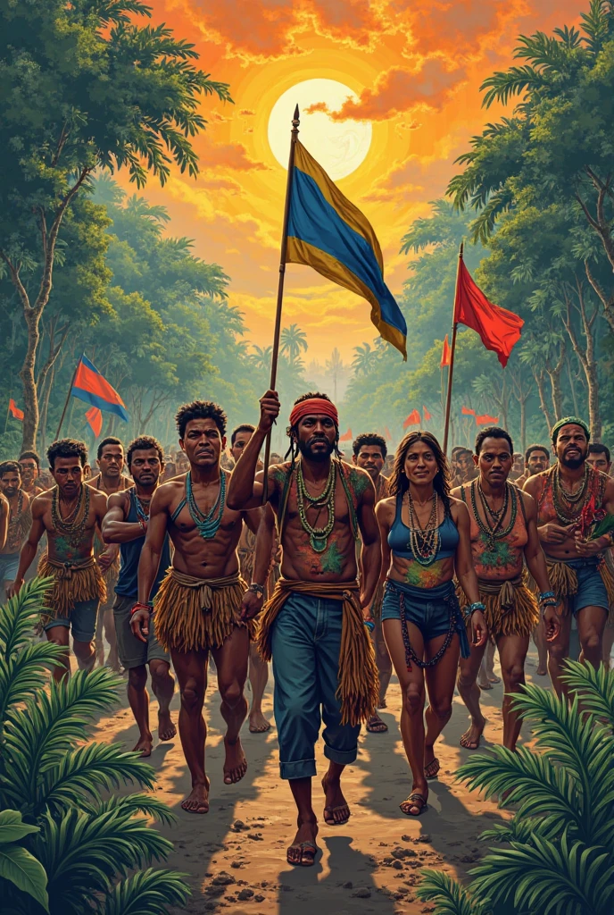diversidade, formation and origin of the dominica people, dominica flag