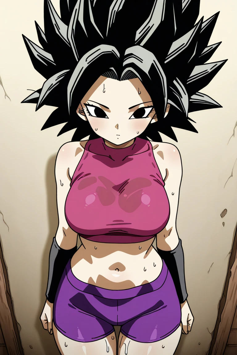 score_9, score_8_up, score_7_up, score_6_up, score_5 ,source_anime BREAK ,(from front),thighs angle,straight-on,upperbody,looking_at_viewer ,standing,dragonballbulma,1girl,bulma, purple eyes, purple hair,bare shoulders, belt, cleavage, hair bobbles, hair ornament, hair over shoulder, (large breast),midriff, navel, one side up, red tube top, shorts, side ponytail, (strapless, tube top,under_boob:1.2),(hand on own hip), (steam censor,),(peace sign). large breast,,outdoors,  smile.(anime style, key visual,, highly detailed,masterpiece,best quality, best aestethic),,cinematic lighting;0.5,great lighting,
,,