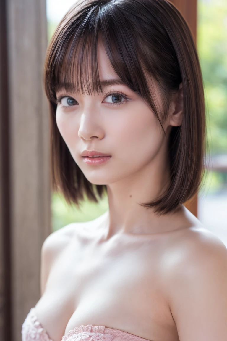 One Girl, (Beautiful girl, Delicate girl:1.3), (:1.3),
break, (Completely naked:1.2),
break, Very beautiful eyes, (Symmetrical eyes:1.3),
break, Small breasts, Brown eyes, Parted bangs, Brown Hair, (Upper teeth, The best smile:0.2),
break, (Eye and facial details:1.0),
break, (masterpiece, highest quality, Super detailed, Detailed face, 8k)