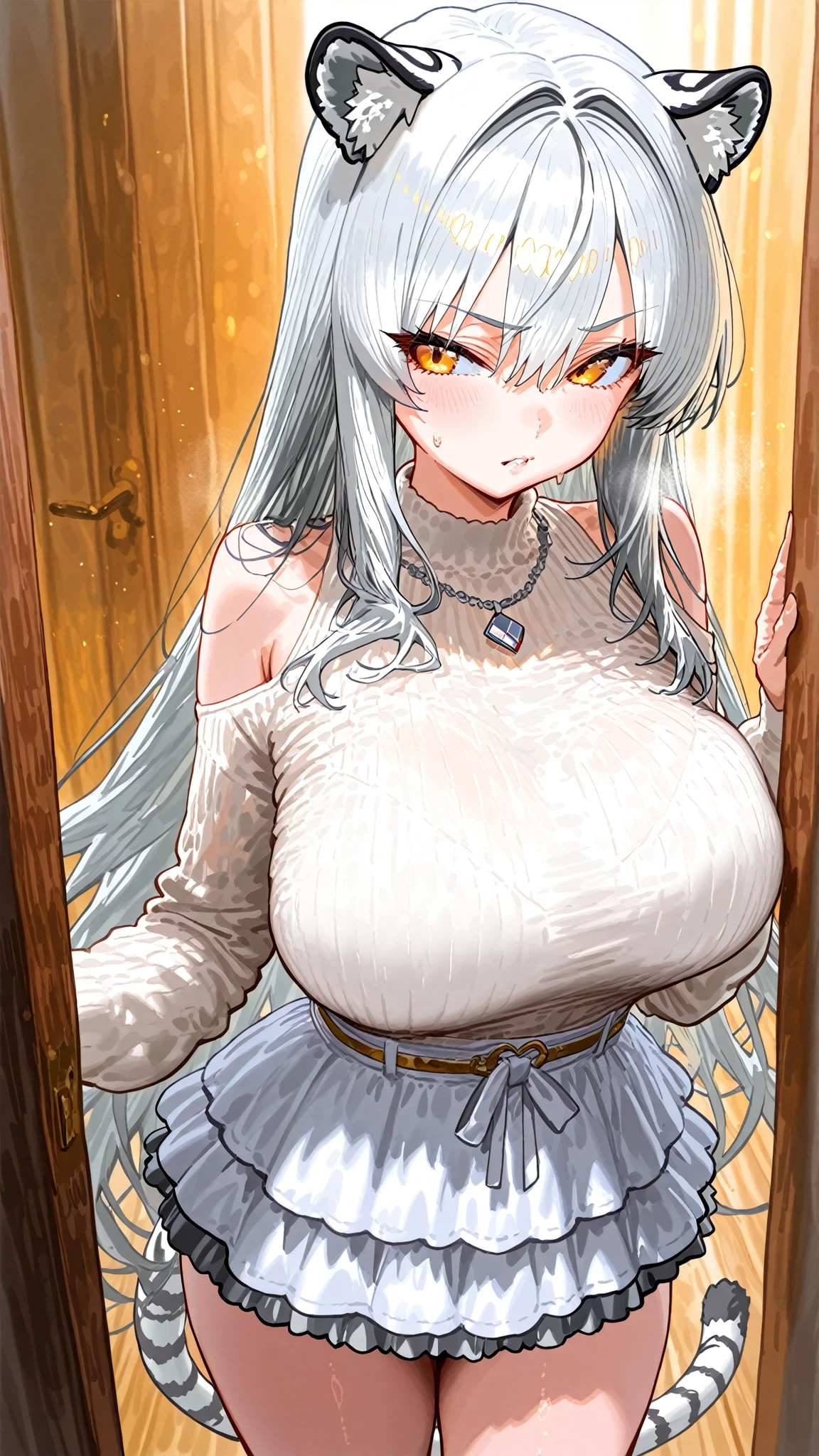 beautiful woman,Folk Girl,blonde with blue eyes,Wear a rococo ball gown to look elegant. Decorated with a long, fluffy skirt.,Beautiful rococo style evening gown with amazing details. Complete with a long skirt with large ruffles.,countryside,countryside,beautiful scenery,European Middle Ages,smile with teeth,forehead,forehead exposed,very big breasts,ear nipple ring,side waist slit,tights,mitt,((side chest)),Lace panties,Panties,((big tits)),(pubic bone),(Hold your hands on your chest.),(Elf Princess), rift, visible chest, Show your breasts, open chest, I see bulging nipples,,(((large areolae:1.4,pink,The nipples are clearly visible...))),Navel drive,dance,dance