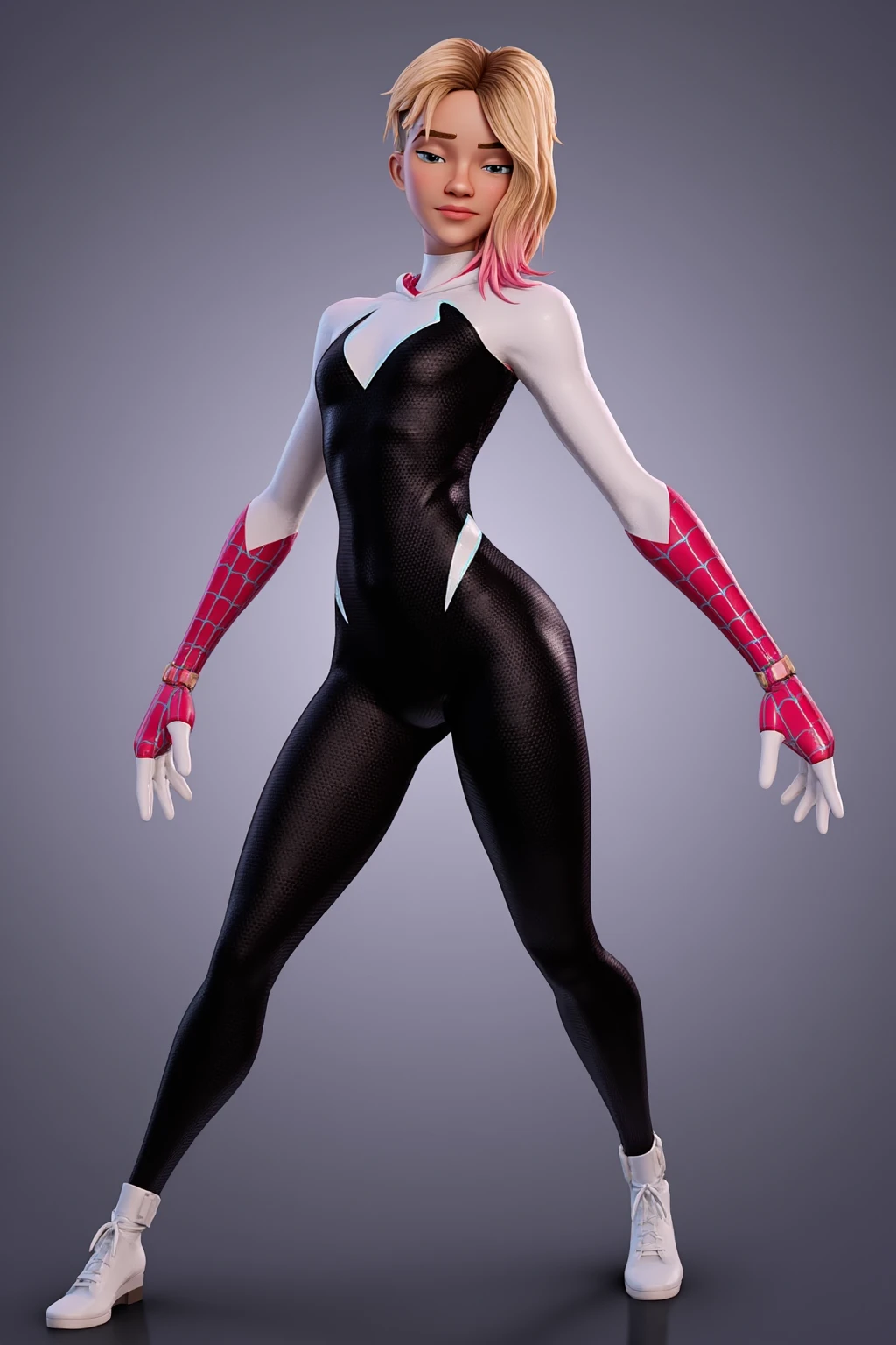 SpiderGwen，Rear view