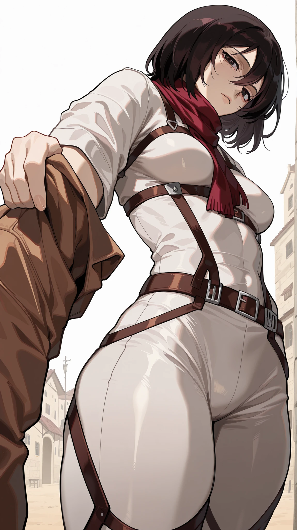 masterpiece, best quality, amazing quality, newest, very aesthetic, 1girl, mikasa \(attack on titan\)