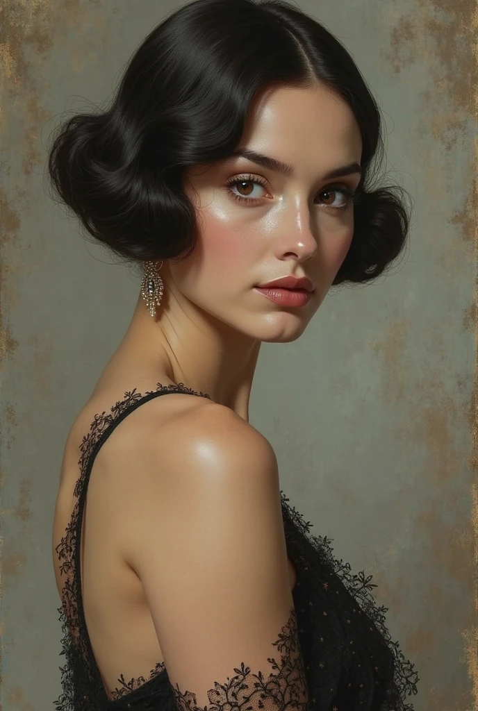 Created a portrait of a woman dressed in vintage style in 1920 - SeaArt AI