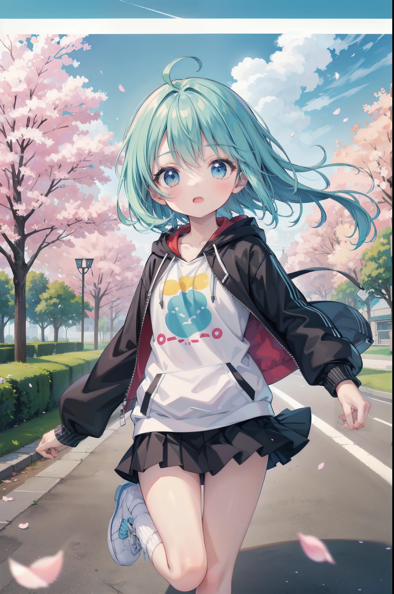 2girls, eyecatch, 1.15::rating:general::, no text, amazing quality, best quality, very aesthetic, absurdres, Digital illustration, anime style, year 2024, upper body, three quarter view, location, outdoors, spring, cherry blossoms, road, -2::halftone::, -2::photo background::, inset border,
(ミニスカート:1.5),
(face close-up:1.4), (NSFW:1.3), (金髪碧眼:1.2), カチューシャ, (flat chest:1.3), (青空:1.5),
//Fashions
Nemophila Breeze Sport Chic
Sky-blue sport bra with white floral mesh overlay resembling Nemophila petals,
paired with asymmetrical pleated mini skirt in soft nylon with wind-rippled layers,
Lightweight cropped zip-up hoodie with translucent sleeves printed with scattered blossoms,
White ankle socks and running sneakers with baby blue accents, Cool, active, and petal-fresh
BREAK