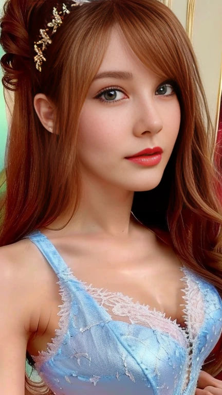 (((32K、very high resolution、High definition、High precision、masterpiece girl 1)))、Raw photos and realistic atmosphere、、Best Quality, hight resolution, and18, 1girl in, Android 18, Solo, Blonde hair, Blue eyes, Short hair, Lovely smile，earrings, Jewelry, And well-known, Medium milk，Magenta and red and black and white sexy little lace bra:1.2、Magenta and red and black and white sexy little lace panties:1.2、Medium、The best smile、​masterpiece、top-quality，Great skin，Great hands，(Externally expanded Chest: 1.2)