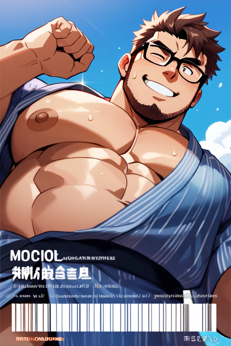 1boy, bara, gorgeous tan skinned male model, (ultra muscular bodybuilder:1.2),red underwear, (neon blue patterned background), photoshoot, <lora:weight_slider_v2:1.5>