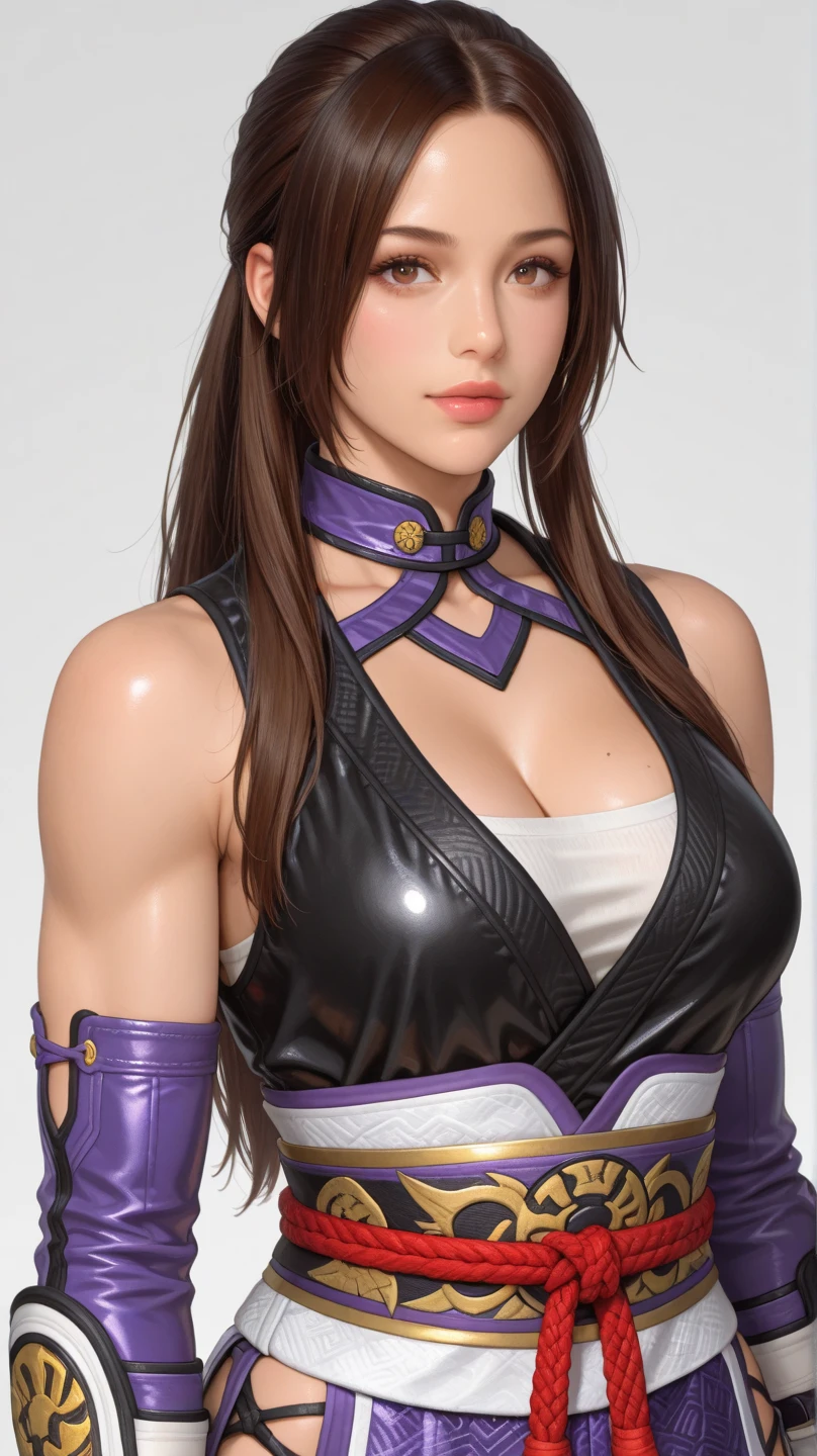 tifa lockhart, (best qualityer,ultra detali,realisitic:1.37),beautifull detailed face,perfect symmetry,perfectly shaped body,perfect make-up,bright coloured,studio lighting