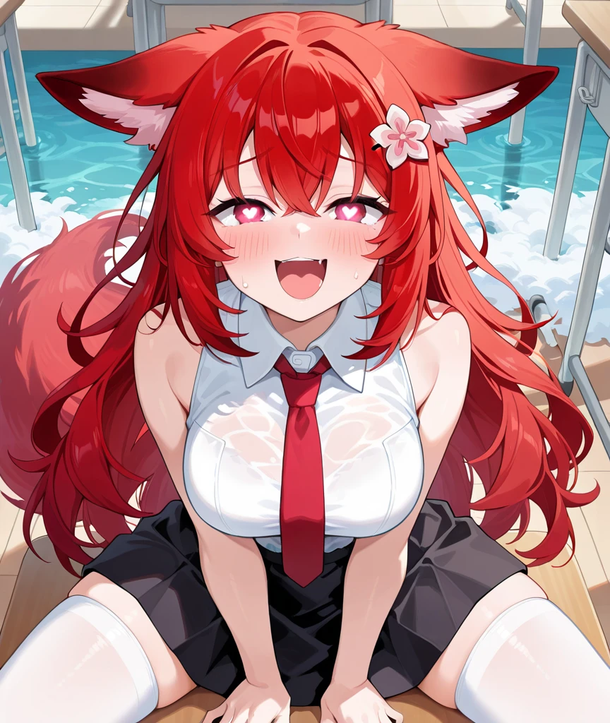 Eris boreas Greyrat, best quality, HD, detailed, detailed, sexy, nsfw, Eris Greyrat, no panties, red long hairs, spreading, red pubis hairs, ultra hairy pussy, unshaved pubis, sitting on the viewer face, horny, blush face, view from the bottom, pov