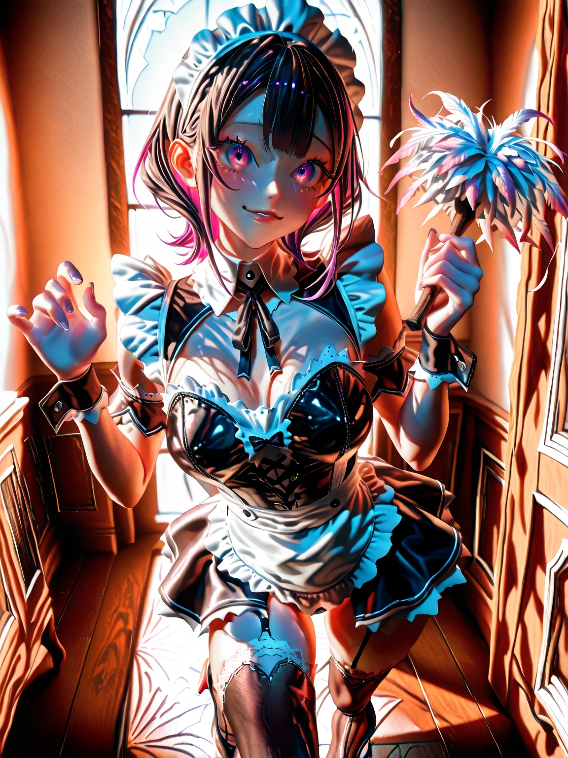 (Makimami Mari illustrious) ,(Awards:1.3), (Highest quality), (8K high resolution), ((Ultra-detailed)), ((One Girl)), ((Anatomically correct)), Good lighting, (Quicksand), ((Complete limbs)), ((Full Finger)), ((Beautiful active girl aged 18)), ((high school student)), Pink rimmed glasses, Very short hair,((White liquid hanging on the face)), (slender brown eyes:1.5), (Brown hair:1.99)), ((White liquid dripping from the crotch)),(((naked))), Ahego face, Bust 120cm, Waist: 58cm, Hips 99cm,Erect nipples, (Reinforced Body, Get six packs:1.1),gigantic breasts, On stage,A large audience, (( Squat, Spread your legs, Place your hands behind your head, White of the eyes ))
