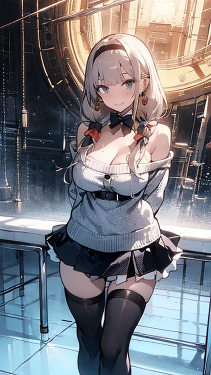 (from above:1.2),(from side:0.9), ((Face)), (Close-Up:0.4), 1female, teacher, wearing a hoodie, bootyshorts, Thicc, small breast, light colored hair, long hair, blue eyes, face to detail, detailed eyes, the background is a pizzaria, smiling, highest quality, (RAW photo:1.2)(Curve,Model,glamor:1.5),Beautiful breasts,(pointed chest:1.0),Farbe_aberration,beautiful detailed shadow,Beautiful eyes,Beautiful body,Beautiful skin,beautifull hands,(medium_breasts:1.5),Brown hair,watching at viewers,black suspenders,Bulging big,breasts,walls: Black miniskirt, garters, Gaze, Small face,bangss,holster,Beautuful Women,hands up,leg holster,Gaze,black boots panty shot, provocation,flank,flank sweat soio,arm,,narrow waist,(with sparkling eyes and a contagious smile),her thin pubic hair, looking at viewer, posed cleavage:1.2,pose muy sexy"
