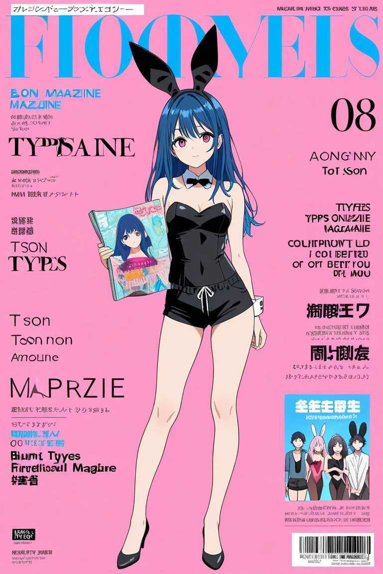 (superflat, flat shading, flat colors:1.1), (magazine cover), 1girl, loli, petite, child, white panties, blush, embarassed, soft light, bright, colorful, watercolor