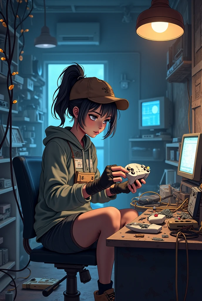 sitting in front of the computer playing games
