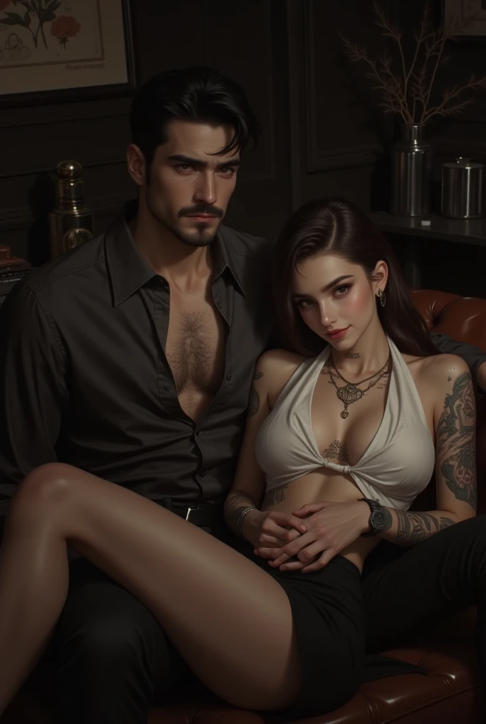 araffe y una mujer con un top negro y un hombre con un sombrero negro, Dasha Taran, charli bowater y artgeem, ava max, John shouted, bella poarch, Olga Buzová, anna nikonova aka new milkmaid, julia gorokhova, estilo de julia razumova, they are in love