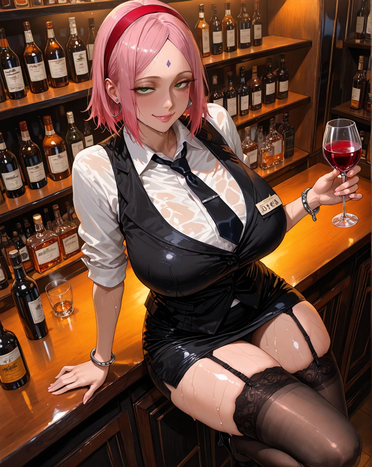 (1 female), avert your eyes, ((blush)), My pants are completely exposed, ecstasy face, huge breasts, (((emphasize the contours of the chest))), earrings, necklace, (Climb and straddle、Throw your wet sexy panties over the edge of the table), (spread your legs, raise your legs, open your mouth), ((Obsessed with masturbation)), sealed, Places with a lot of people, (anime background), Large shopping malls,