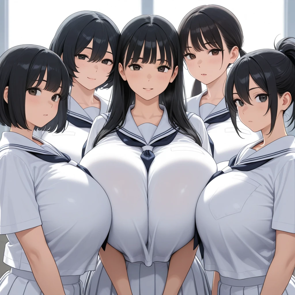 masterpiece, Highest quality, High resolution, Big Breasts、JK、A large bathtub with many girls and viewers、6 Girls、Pink pleated skirt、Heart symbol and sound effect、The viewer is looked down upon by a tall woman..、Low Perspective、A chest full of sperm、The viewer only has one penis、Between the penises 、Bukkake、Pant voice、Huge 、white and bright skin、bright and beautiful skin、Blunt bangs、Blunt bangs、The girl trembles with joy、30-year-old woman、They are all very tall、Surrounded by tall girls、Thighs、Being despised by many girls、A composition expressing various things breastean smirk、Bully、A composition expressing various things 、Harem、Many girls are lined up、Black Hair、blonde、Open your mouth small and smile、pointed double teeth、Titty fuck、NipplesMotherhood、First Person View