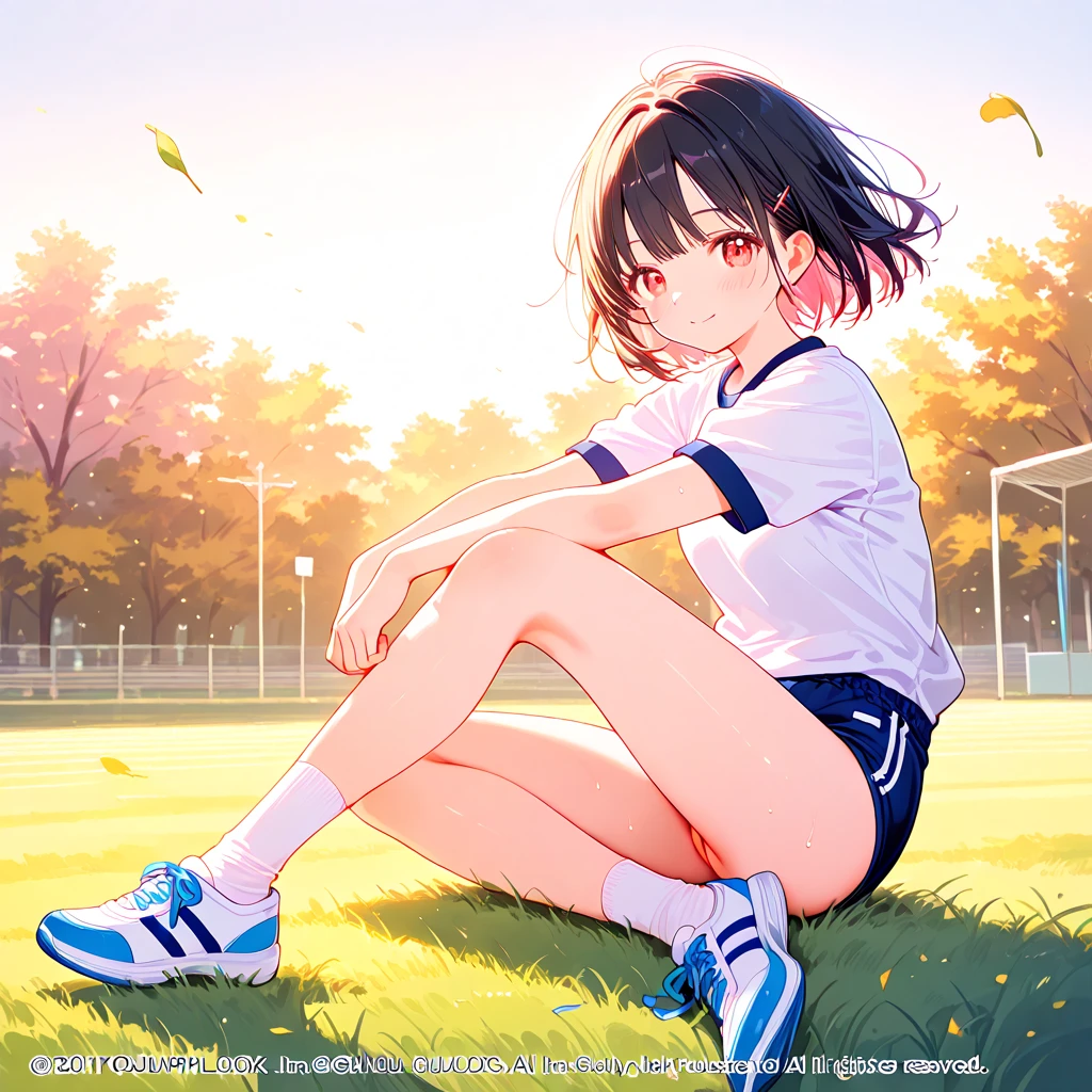 (masterpiece:1.3, top-quality, ultra high res, ultra detailed), (realistic, photorealistic:1.4), beautiful illustration, perfect lighting, natural lighting, colorful, depth of fields, surrealism, nsfw,
beautiful detailed hair, beautiful detailed face, beautiful detailed eyes, beautiful clavicle, beautiful body, beautiful chest, beautiful thigh, beautiful legs, beautiful fingers,
looking at viewer, cowboy shot, 1 girl, japanese, 12 years old, perfect face, (perfect anatomy, anatomically correct), cute symmetrical face, shiny skin,
(short hair, brown hair), hair between eyes, brown eyes, long eyelash, (medium breasts),
((plain t-shirt one piece:1.6, middle boots, shorts, plain baseball cap:1.4)),
(beautiful scenery), evening, (outdoors), squatting, (lovely smile, upper eyes, open mouth small),