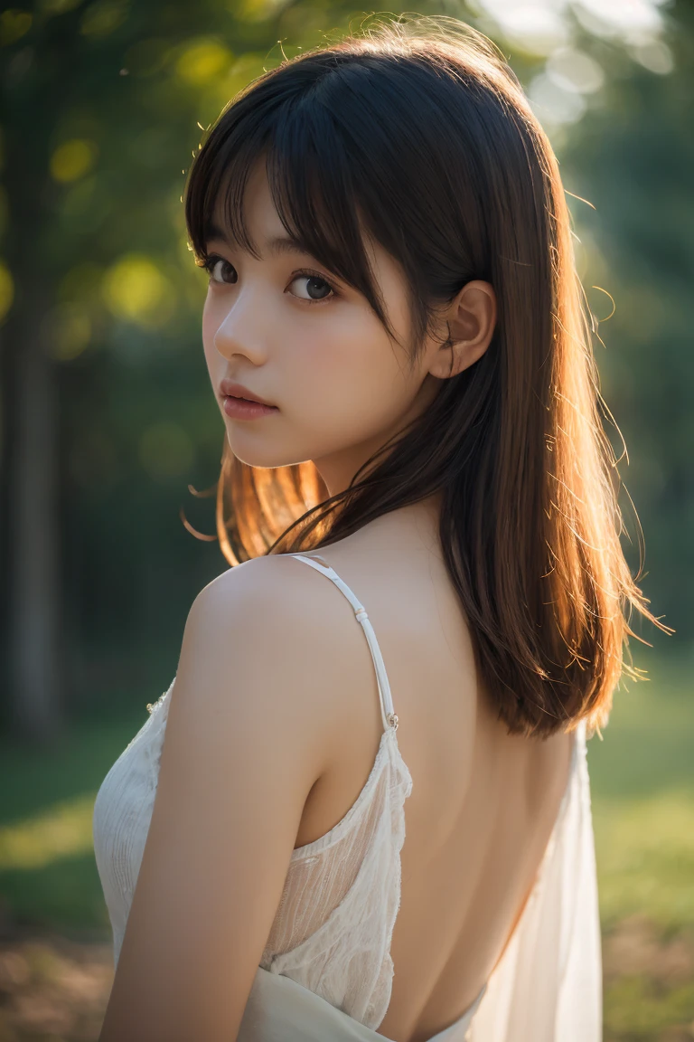 （1girll:1.0），(8K, Best Quality, tmasterpiece),ultra - detailed, adolable, solo, Cute Japan Woman,brown haired,By bangs, Long whit hair, poneyTail,beautiful and delicate eyes,Eyes speak， Moisturizes skin，Protrusions，dynamicposes，Protrusions，Squat，，profetional lighting，photon maping，Radio City，physically-based renderingt，cinmatic lighting，Athletics field,depth of fields,Clear focus,rays of sunshine,Well structured,(Bokeh:1.2) ，(full body Esbian),(Keep your mouth shut),beautiful and delicate eyes,Lewd poses,big breasts thin waist,brownish-yellow hair，dishevled hair,Long hair flutters in the wind，