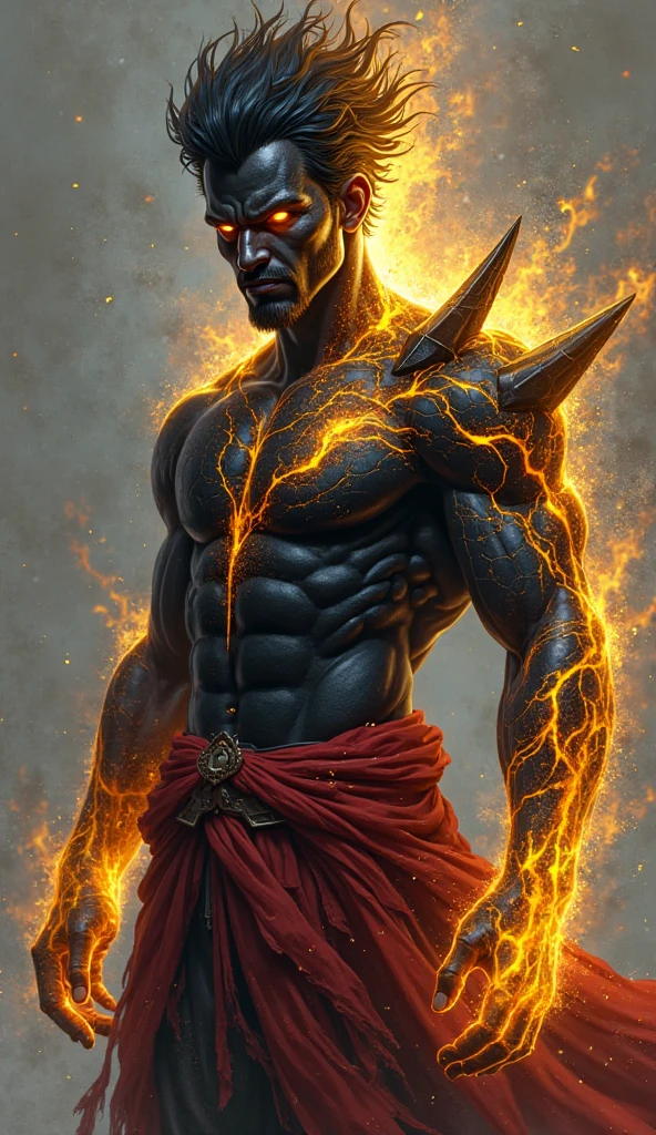 (best quality,4k,8k,highres,masterpiece:1.2),ultra-detailed,(realistic,photorealistic,photo-realistic:1.37),amazingly detailed lava demon,impressive fiery eyes and mouth,dark and menacing appearance,fiery red and orange hues,subtle flickering light,volcanic rock-textured skin,smoke and ash swirling around,demonic horns and claws,lava flowing in the background,ominous presence,ethereal atmosphere,nightmarish and surreal,unleashing destructive powers,creepy and powerful presence,otherworldly and fearsome,fiery aura and organic flames,foreboding and intense,the earth trembling under its feet,incandescent glow of heated lava,cracks and crevices emitting smoke,sinister and malevolent,lit from within by an inner fire,majestic and imposing figure,ominous and otherworldly,creating chaos and destruction,emitting a heat that can melt anything,strong and muscular physique,blackened and charred surroundings,evil and formidable,indomitable and unstoppable force.