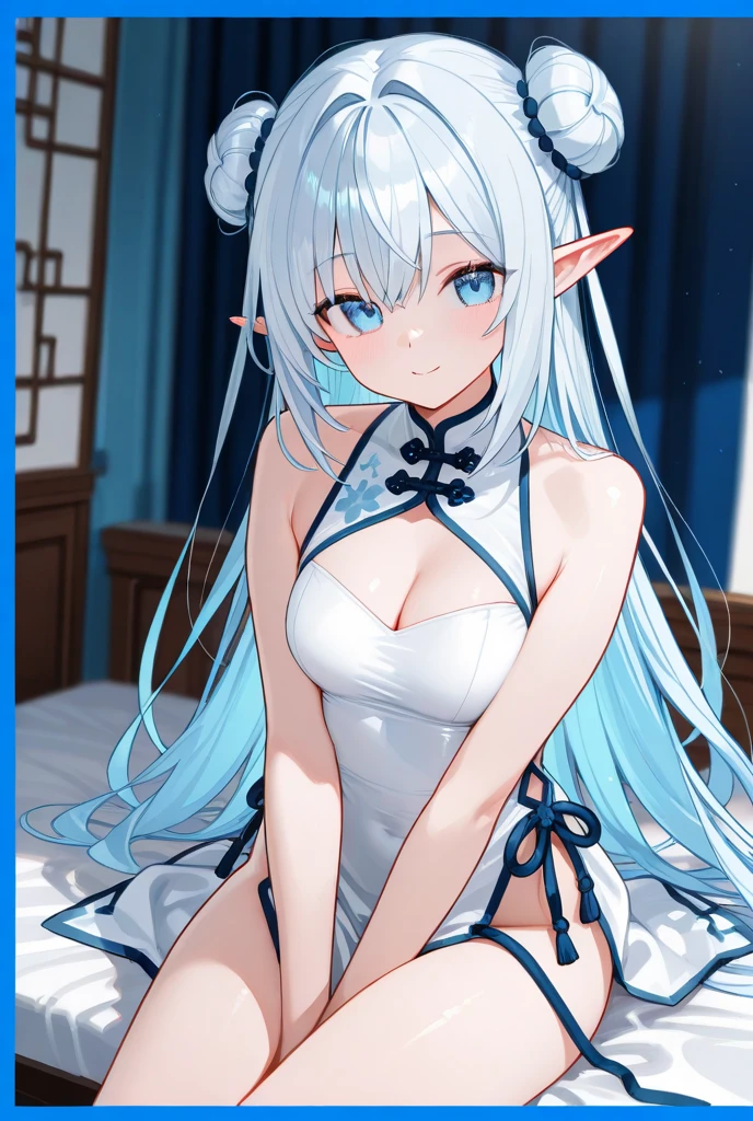 beautiful girl, naked,Cat ear,Long white hair,Light blue eyes,cute, young, small limbs, short fingers, Big Breasts, smile, Red cheeks,Big ribbon, Thin and light clothing, dress, Sheer white lace tights, Thin, sheer white tights,Smooth Skin,lift the perineum,Her cleavage is protruding ,(Spread your legs),(The hand details are perfect too.),(Wet),Squat,Wet,Sweat,tears,Urinating,Drooling,Vulgarity, leaking,