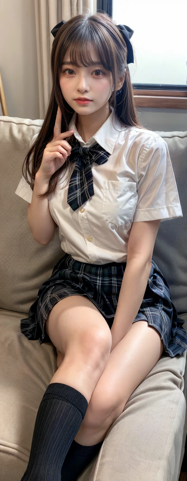 White lace fabric underwear、Crotch on underwear、Slightly baby-faced