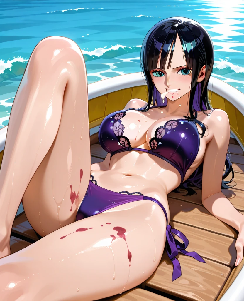 Blood stains.,(Blood),Bloodstaining,(A lot of blood stains.)
