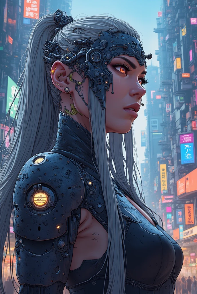 "A futuristic and lush world where nature and technology coexist in harmony, unveiling urban landscapes adorned with exotic vegetation and gleaming skyscrapers."