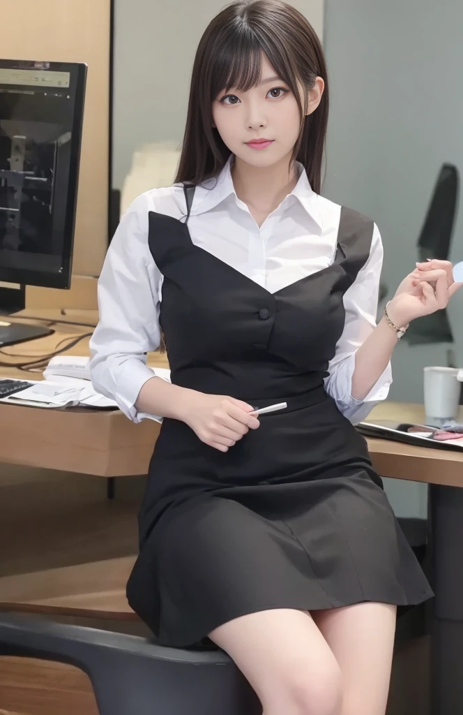 Mature woman in uniform,50 years old、Wine red beret、 Tight Skirt、Wine red vest、White shirt,Place your hands behind your head to expose your armpits、Face forward and squat on the floor with your legs slightly apart.、The face has a serious expression、Inside the Japanese sweets shop、Short Bob Cut、Black Hair、ccup、Feminine, slim, exposed thighs、Wearing flesh-colored stockings