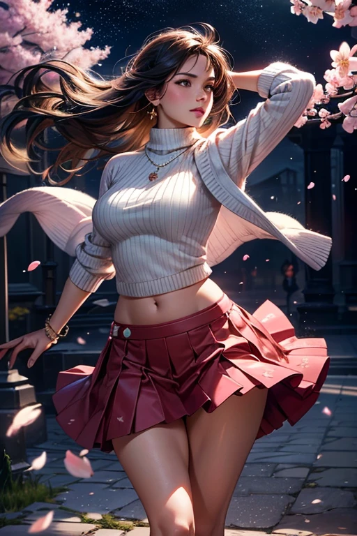 Ashley Graham on the ice rink, wearing a colorful flared mini pleated skirt and blouse, colorful stockings, wide hips, best quality masterpiece, photorealistic, detailed, 8k, HDR, shallow depth of field, broad light, high contrast, backlighting, bloom, light sparkles, chromatic aberration, sharp focus, RAW color photo, glare, brilliance, amazing fine detail,detailed face, colourful, --s2