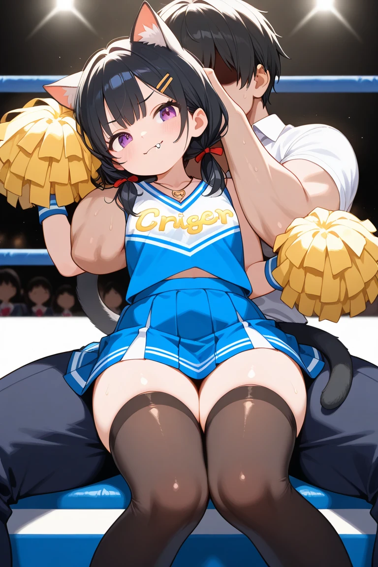 Score_9, score_8_up, score_7_up, score_6_up, score_5_up, score_4_up, source_anime, solo, 1girl, cute students, young female, sagging gigantic huge breasts, wide hips, thick thighs, huge areolae, areola slip, black areolae, dark nipples, sideview, detailed eyes, brown eyes, looking at viewer, cheerleading uniform, sleeveless, ahegao, orgasm, collarbone, head tilt, showing hairy stomach hair, hairy stomach hair, showing hairy pubic hair, skirt, showing armpit, hairy armpit hair, bukkake, cum shot on armpit, sperm, having sex with boy, Japanese, hentai, crowded, schoolyard, having sex, sex from behind, side view, side angle, spreading legs, hand behind the head, fecundation mark, raping atmosphere, knee-high socks, tanned skin, rape, penis, sweating