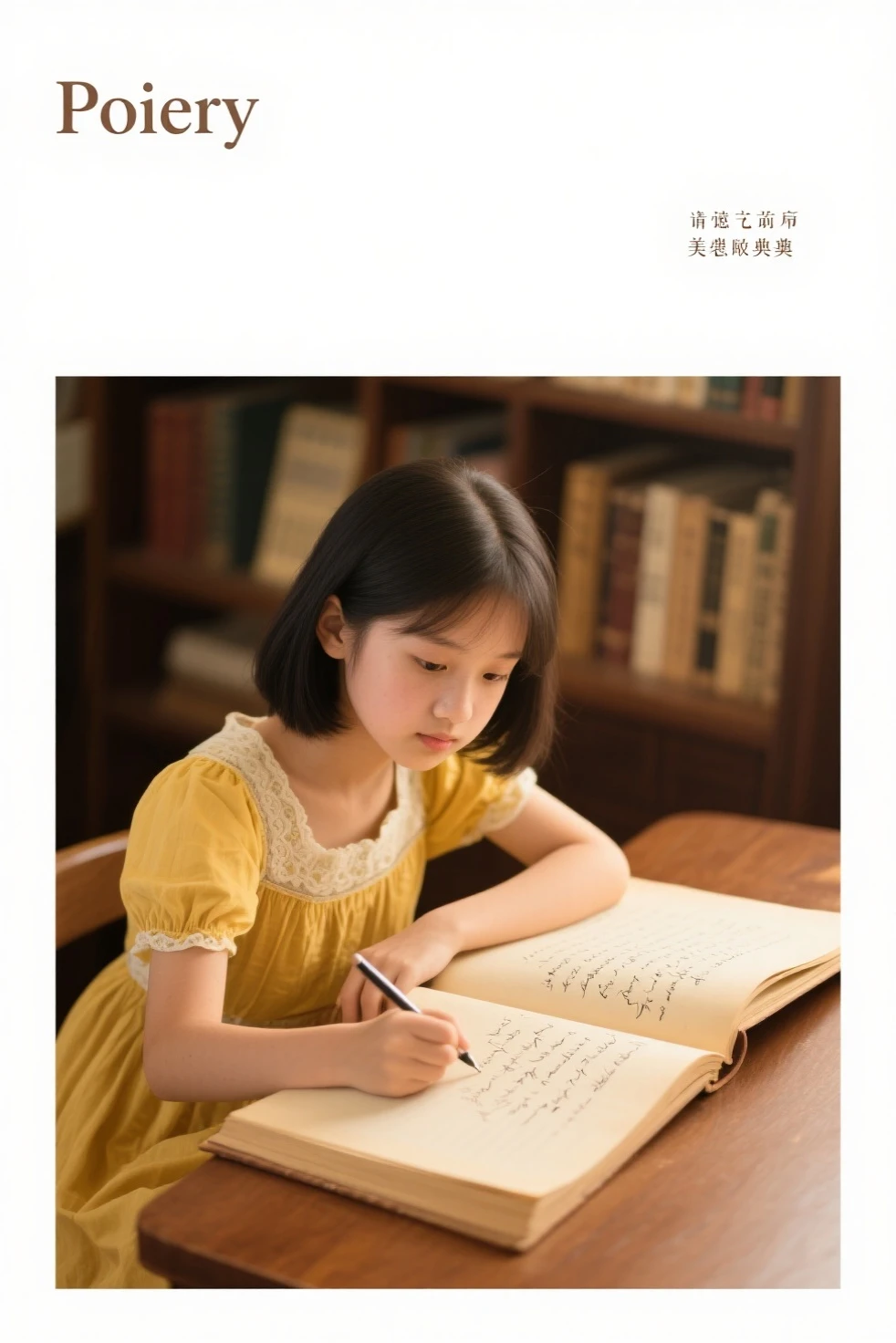 Read the textbook, beautiful girl, Highest quality, 8K, 11 years old、girl、Fluffy long hair、Summer outfit、Happy smile、sea