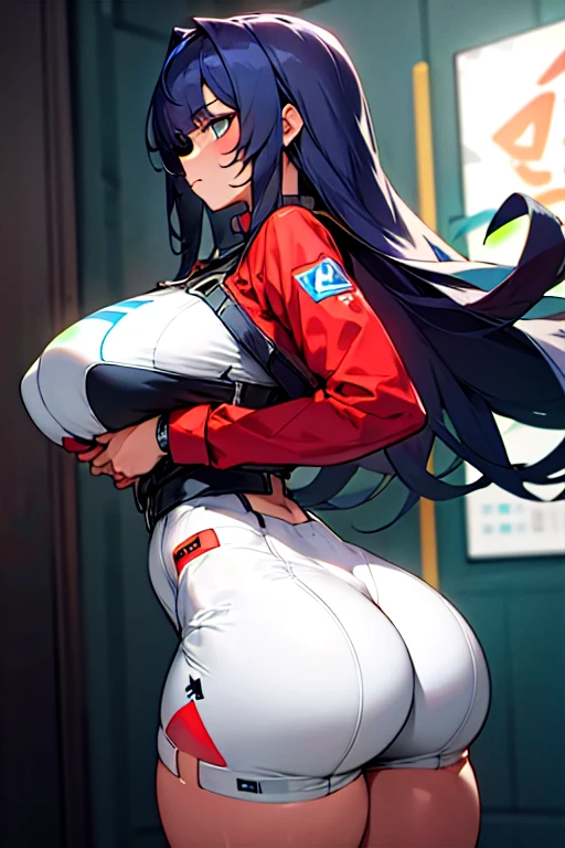Busty anime woman with big ass