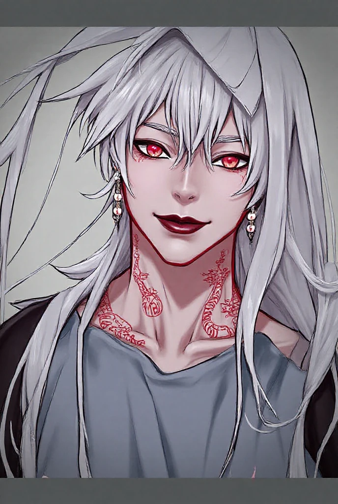 "Demon hunter wearing hunter's clothing, serious and neutral facial expression as in kimetsu no yaiba manga style."