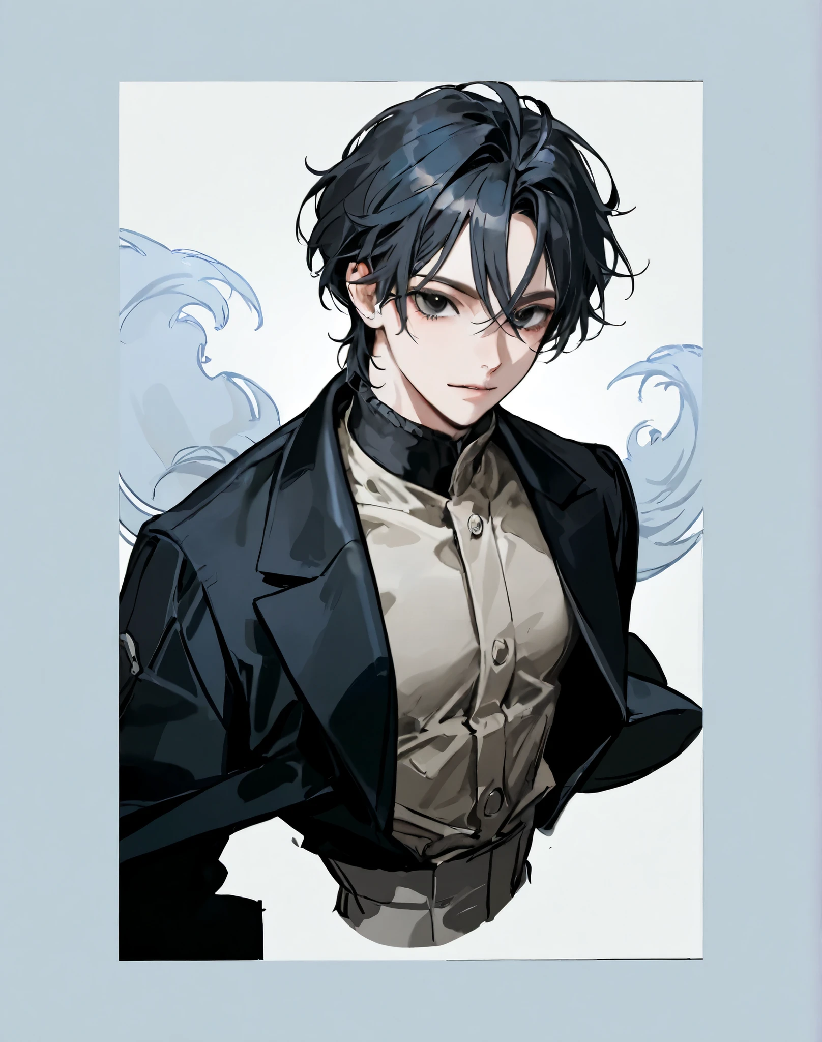 Change hair and eyes to Vanta-Black
