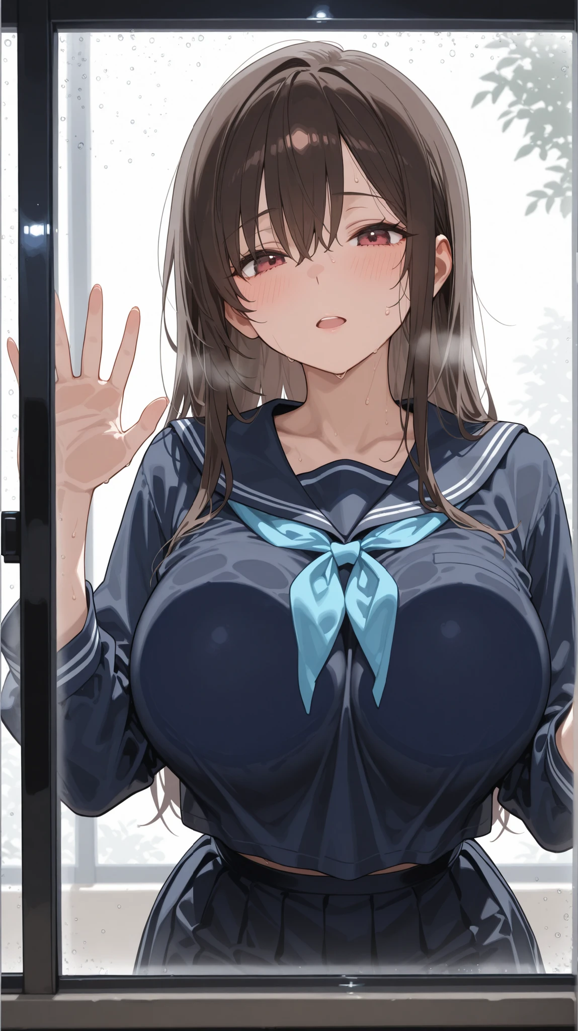 masterpiece, Highest quality, Disorganized, Perfect Anatomy, Kaede Joanne Nouvel, Long Hair, smiling , (((nsfw))) , (((busty))),1girl, sensual body, Her cheeks flushed, vaginal secretions , garter belt , open vagina , open vagina , open leg , (((cum in facial))) , (((cum in bust))), (((bukkake))), xray, x, gangbang, 3boys, fellatio, oral sex
