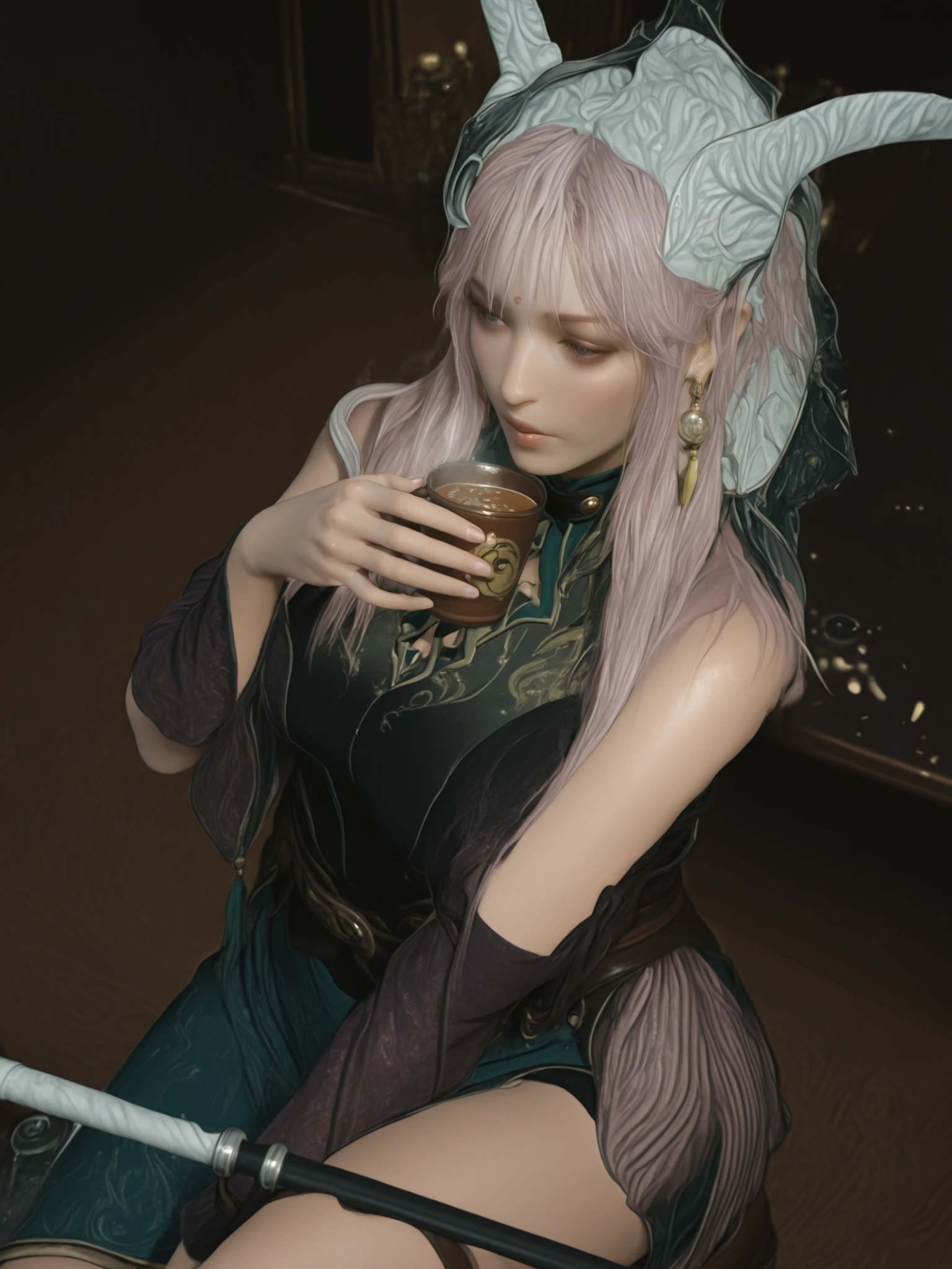 Change to a full-body photo of a woman,G cup, are perfectly detailed,has exquisite facial features, Clothes are exquisite , Game Character Design ,3D Rendering