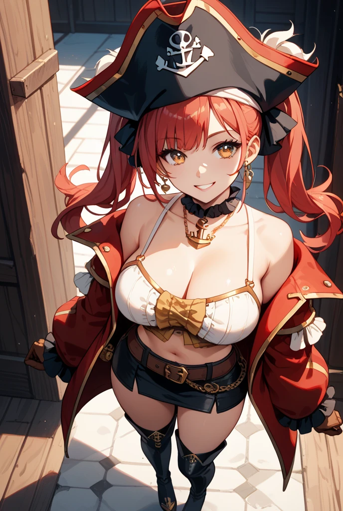 ((One woman)),(whole body),Big Breasts,(Woman with long red hair:1),witch
