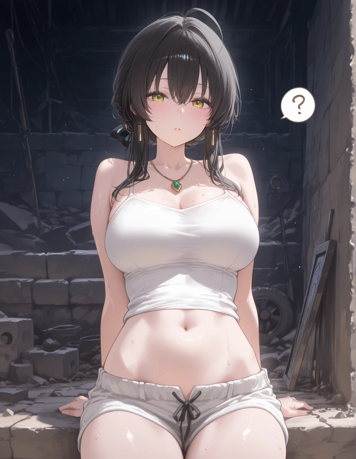 naked, big breasts, nipple, (1girl:1.3, solo), (a extremely pretty and beautiful woman), (sexy girl),  (22 years old: 1.1), (from below:1.3), (low angle:1.3), (ground level shot:1.3)
